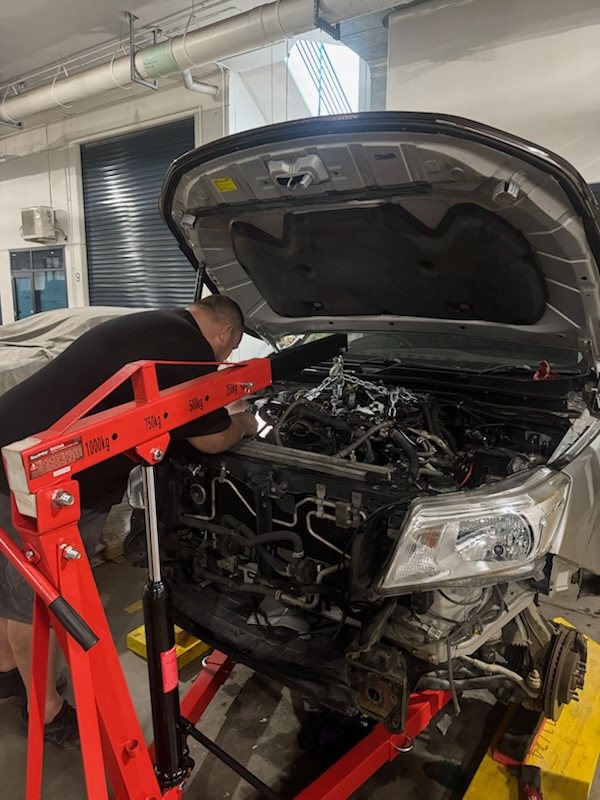 Maloney's Mobile Mechanical carrying out major engine work